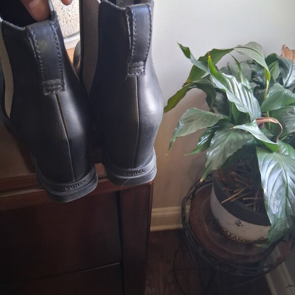 Sorel Women's Joan of Arctic Wedge III Chelsea Boots in black leather - Picture 9 of 11